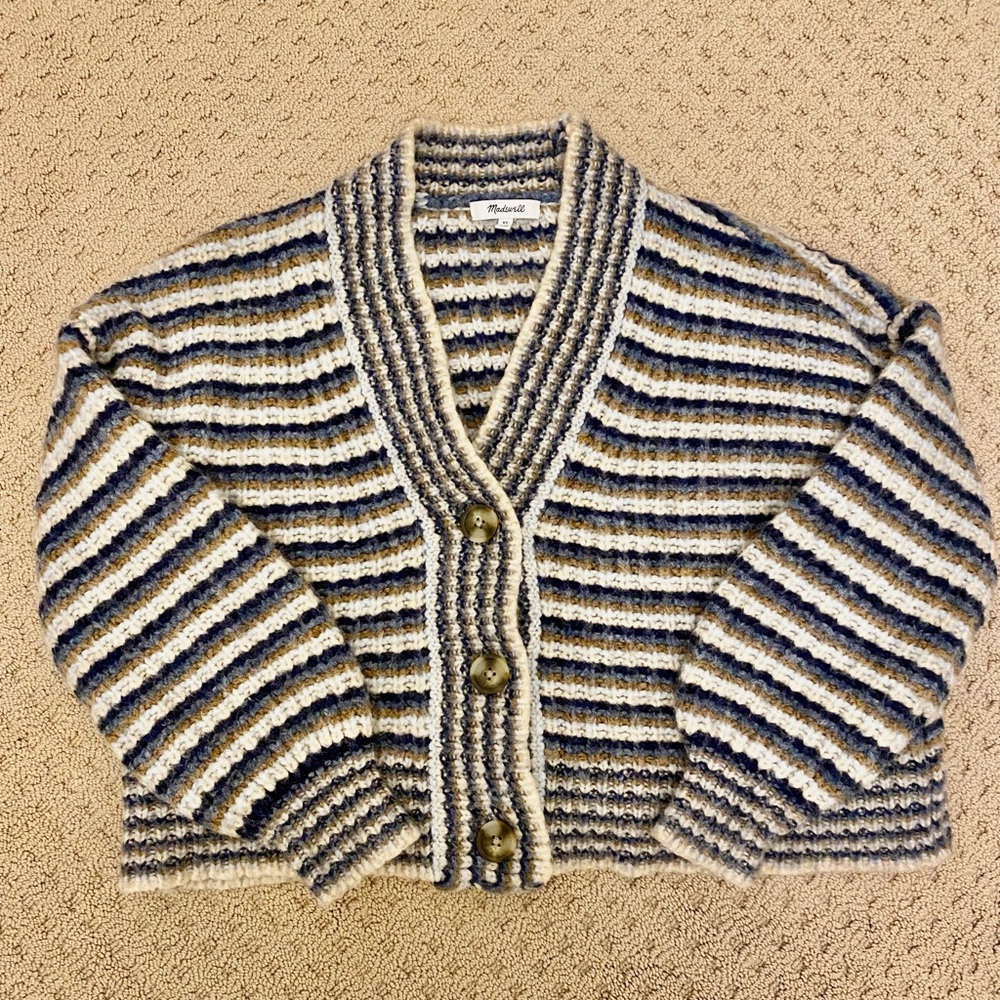 Madewell Waller Stripe Cardigan